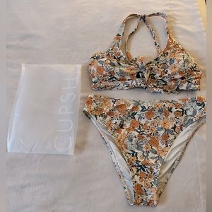 CUPSHE Floral Bikini Set